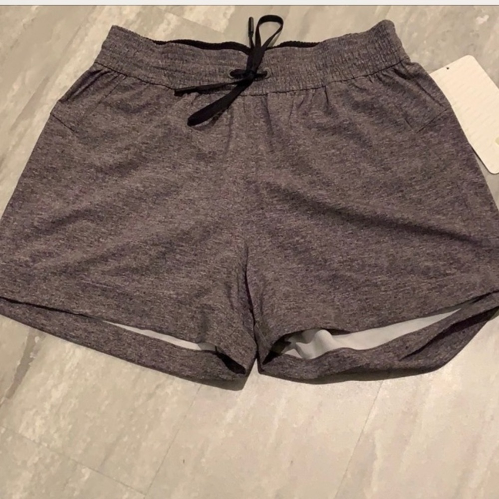 grey lululemon shorts